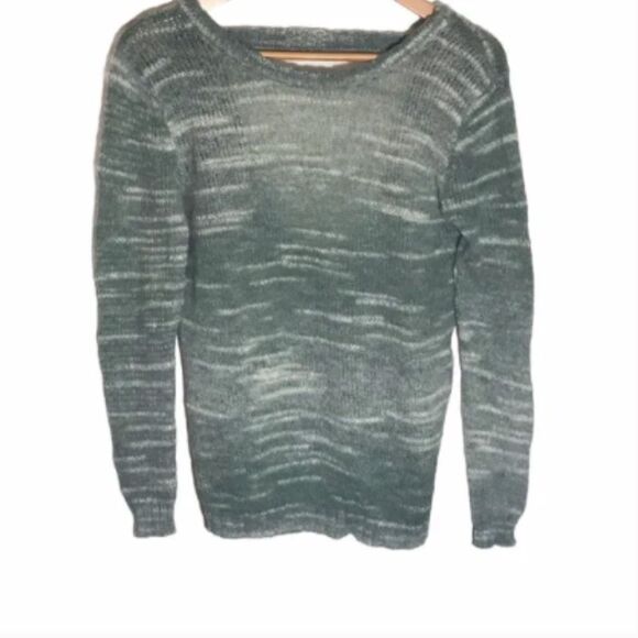 Women’s Rubbish Green Burnout Sweater - Picture 1 of 9